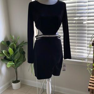 NWT Little Black velvet dress.